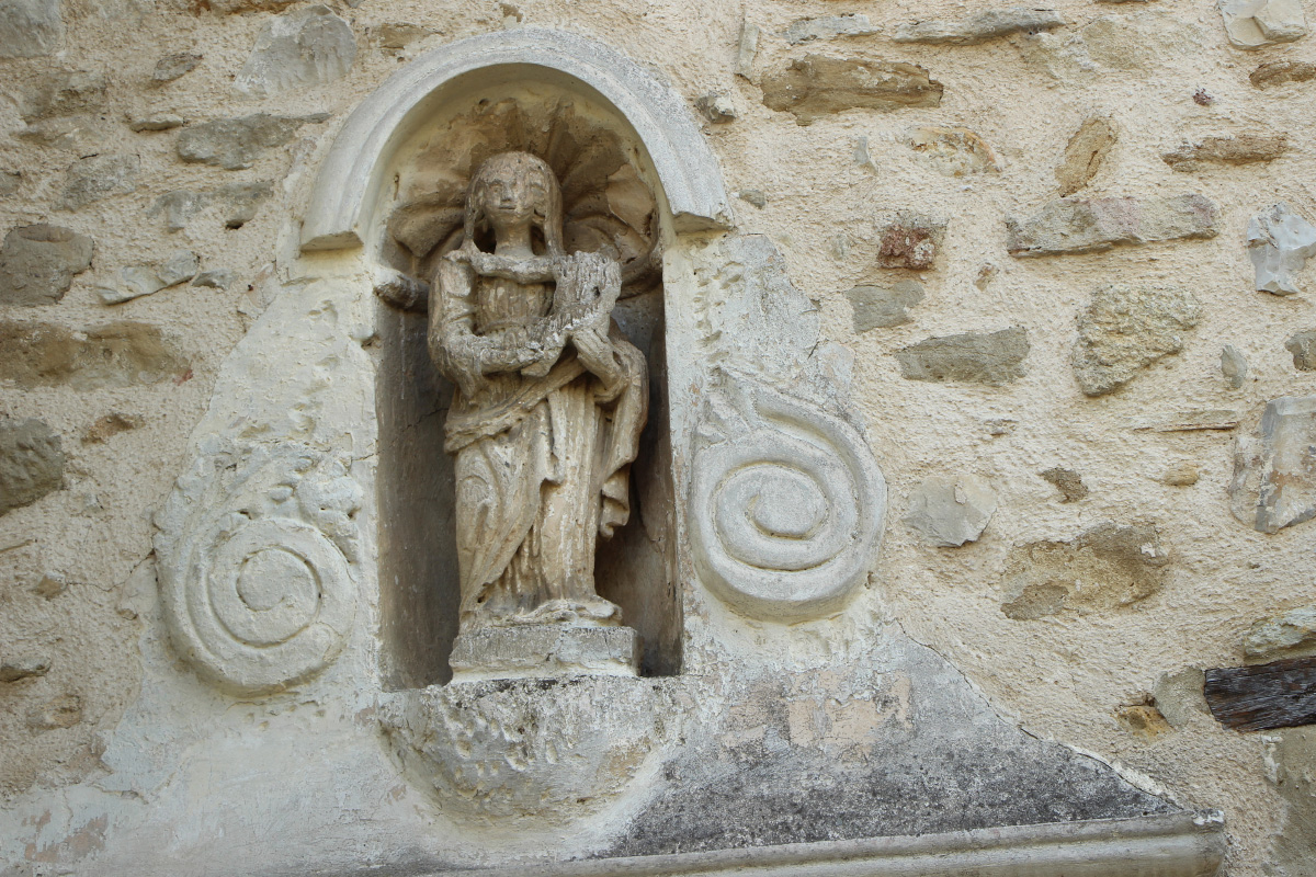 Statuette du village provençal de Saint-Romain-en-Viennois
