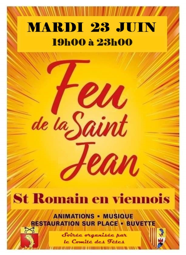 Feu st jean 2026 Feu de la Saint Jean 2026 à Saint-Romaine-en-Viennois.